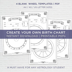Astrology Chart Wheel Templates