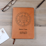 Birth Chart Graphic Leather Journal