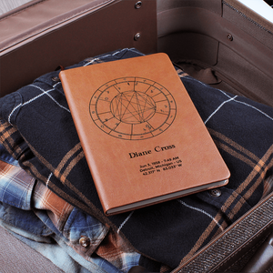 Birth Chart Graphic Leather Journal