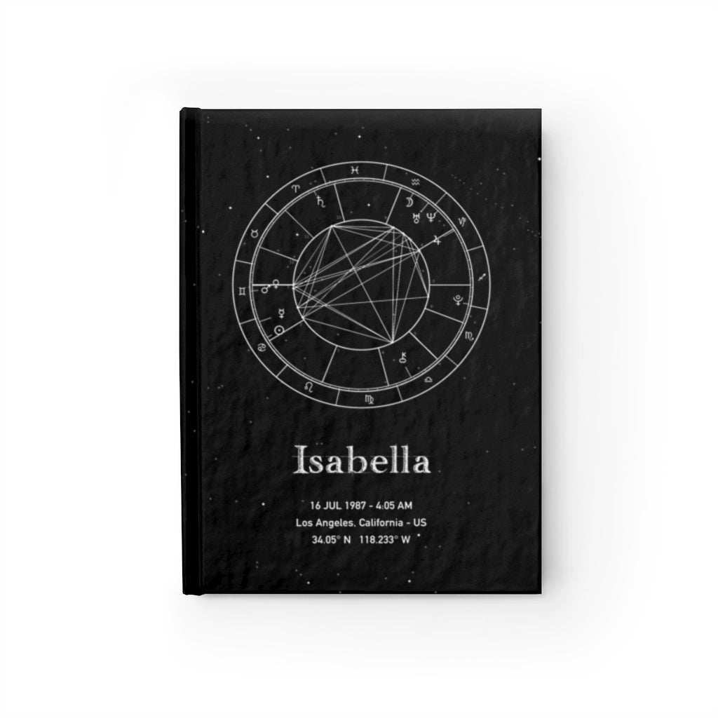 Personalized Birth Chart Hardcover Journal