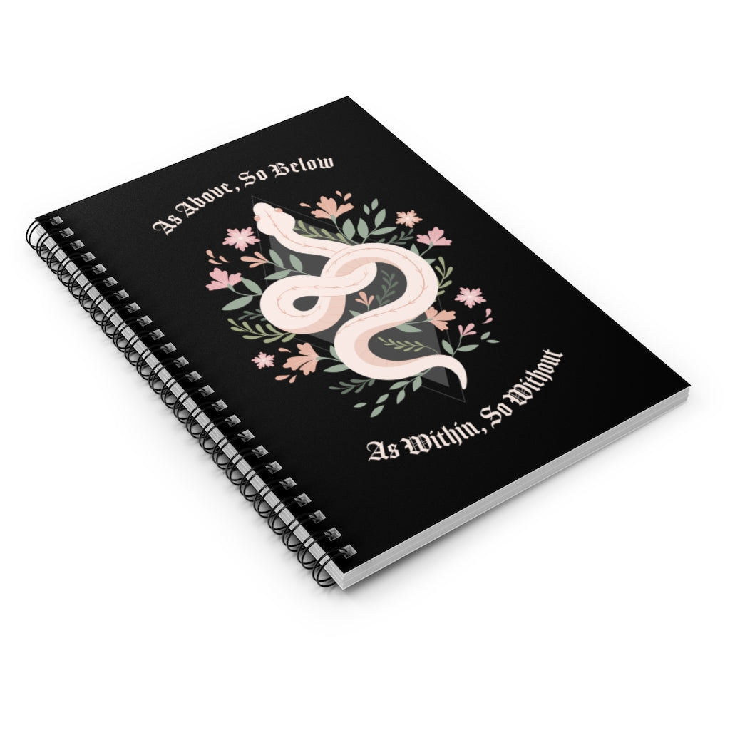 Witchy Snake Spiral Notebook