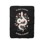 Witchy Snake Sherpa Fleece Blanket