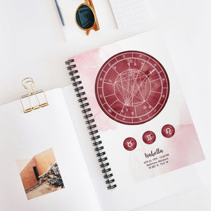 Custom Birth Chart Spiral Notebook
