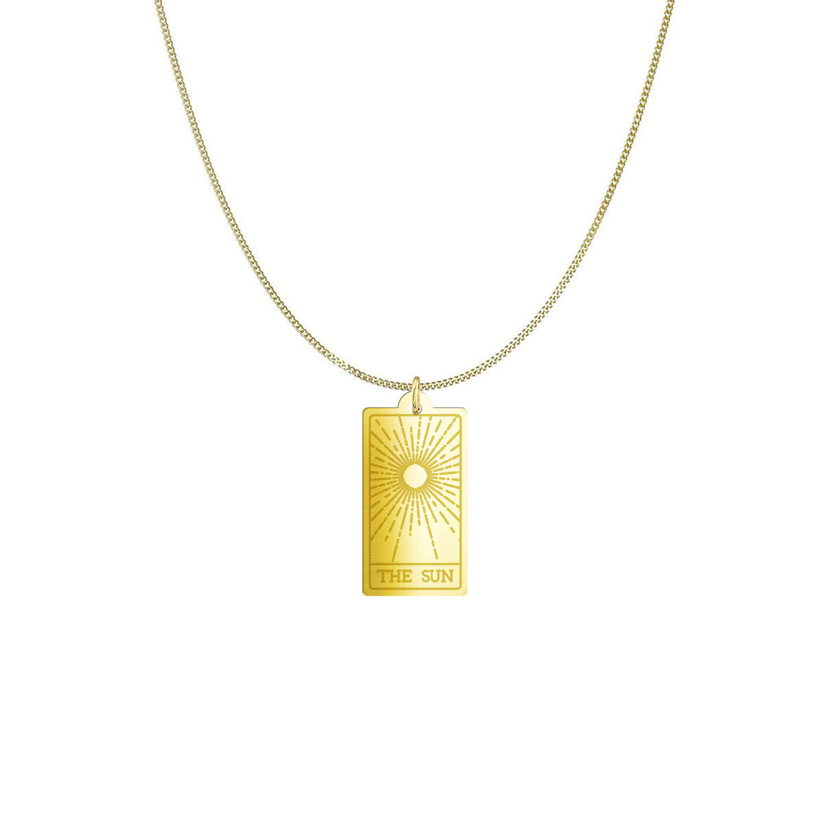 Tarot Card The Sun Necklace