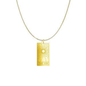 Tarot Card The Sun Necklace