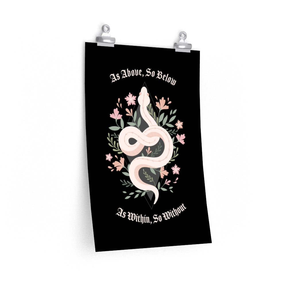 Witchy Snake Poster
