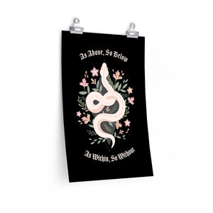 Witchy Snake Poster