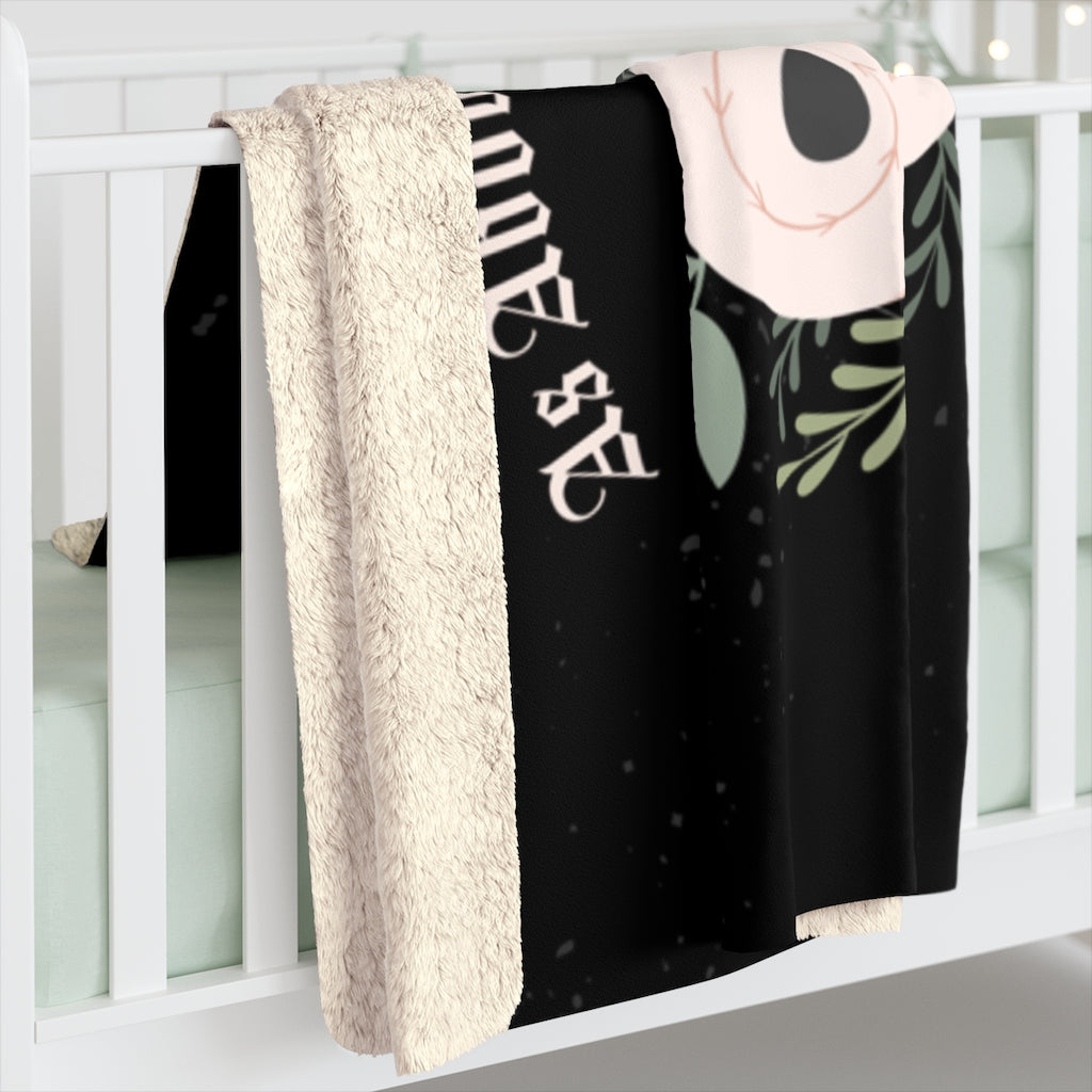 Witchy Snake Sherpa Fleece Blanket