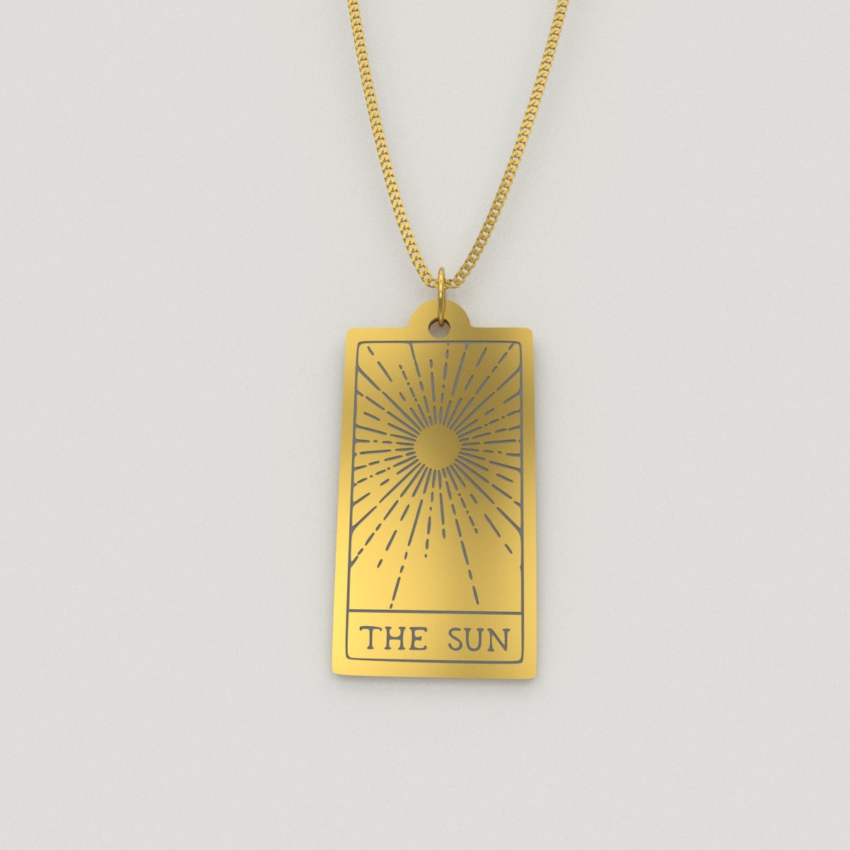 Tarot Card The Sun Necklace