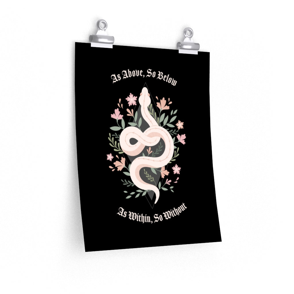 Witchy Snake Poster