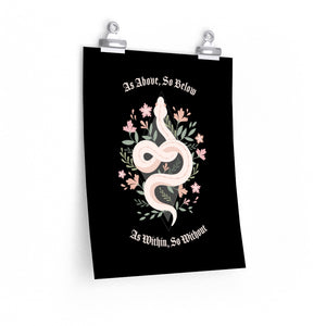 Witchy Snake Poster