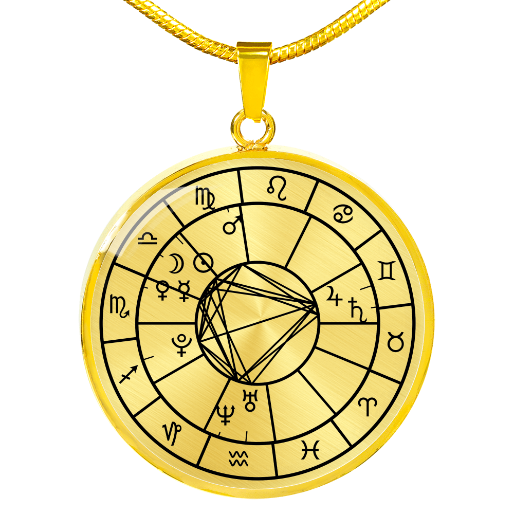 Birth Chart Necklace Gold