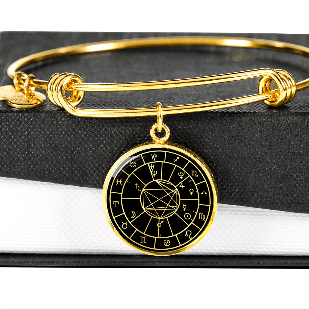 Personalized Natal Chart Bracelet - Black