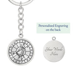 Personalized Natal Chart Pendant with Keychain