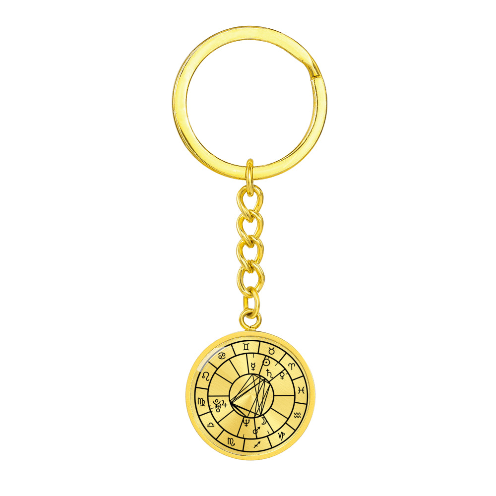 Personalized Natal Chart Pendant with Keychain – Astral Spot