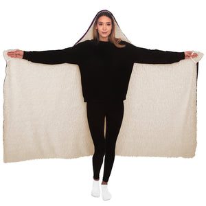 Baphomet 3D Hooded Blanket - Purple