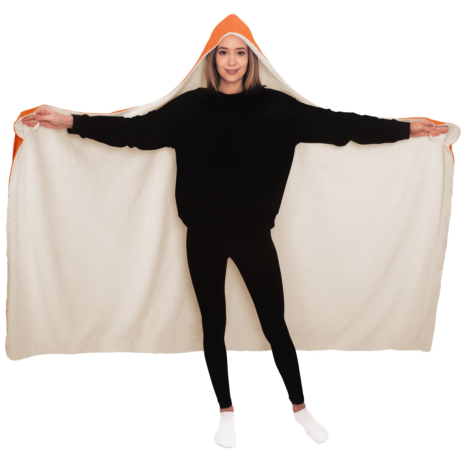 Baphomet 3D Hooded Blanket - Orange