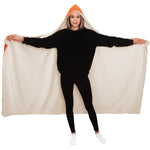 Baphomet 3D Hooded Blanket - Orange