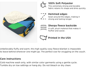 Witchy Snake Sherpa Fleece Blanket