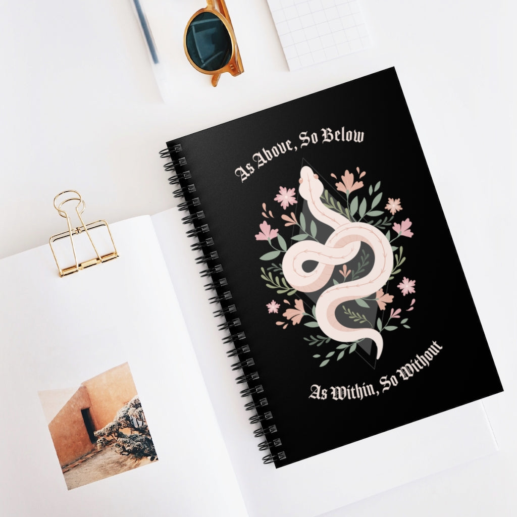 Witchy Snake Spiral Notebook