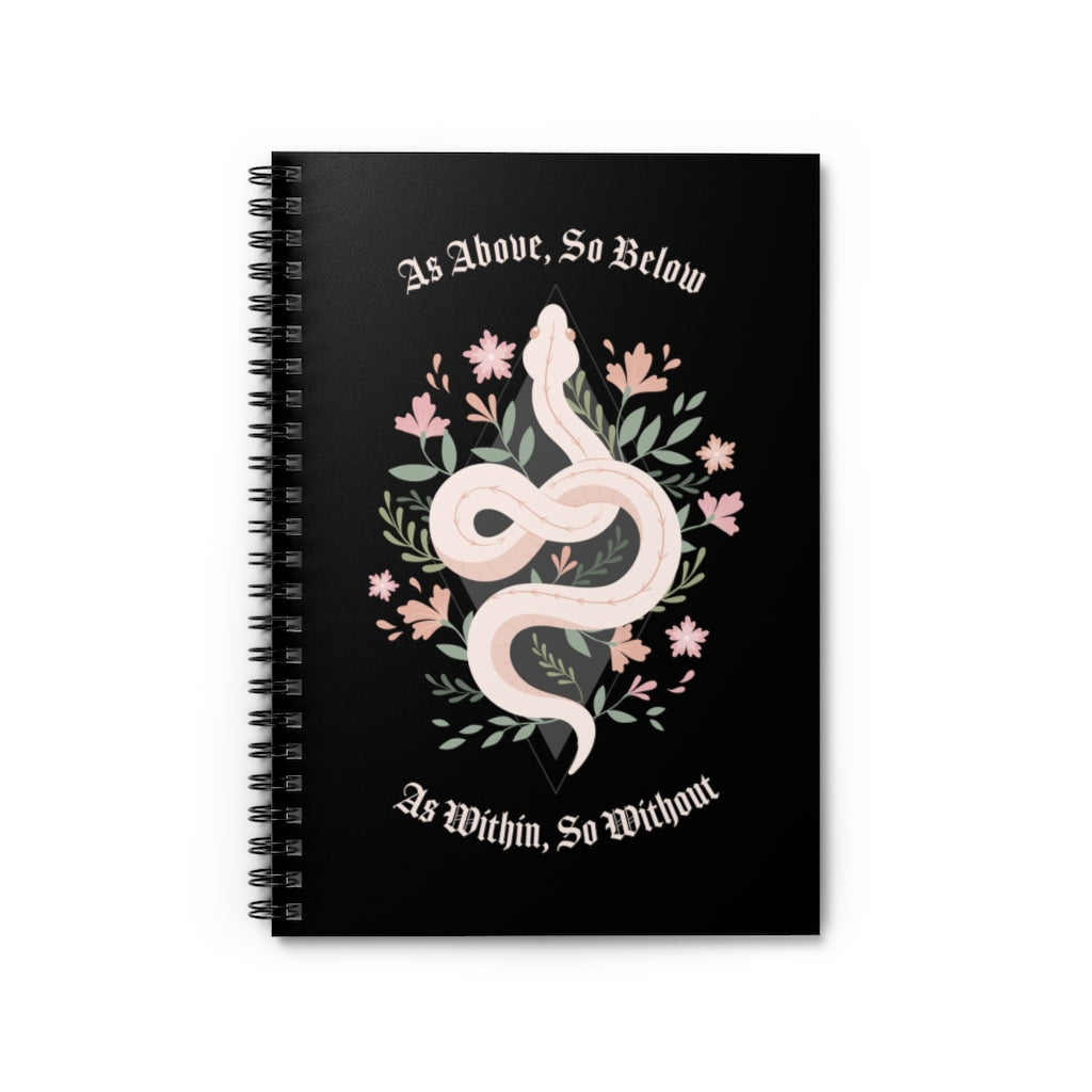 Witchy Snake Spiral Notebook