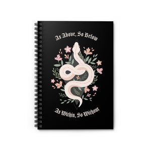 Witchy Snake Spiral Notebook