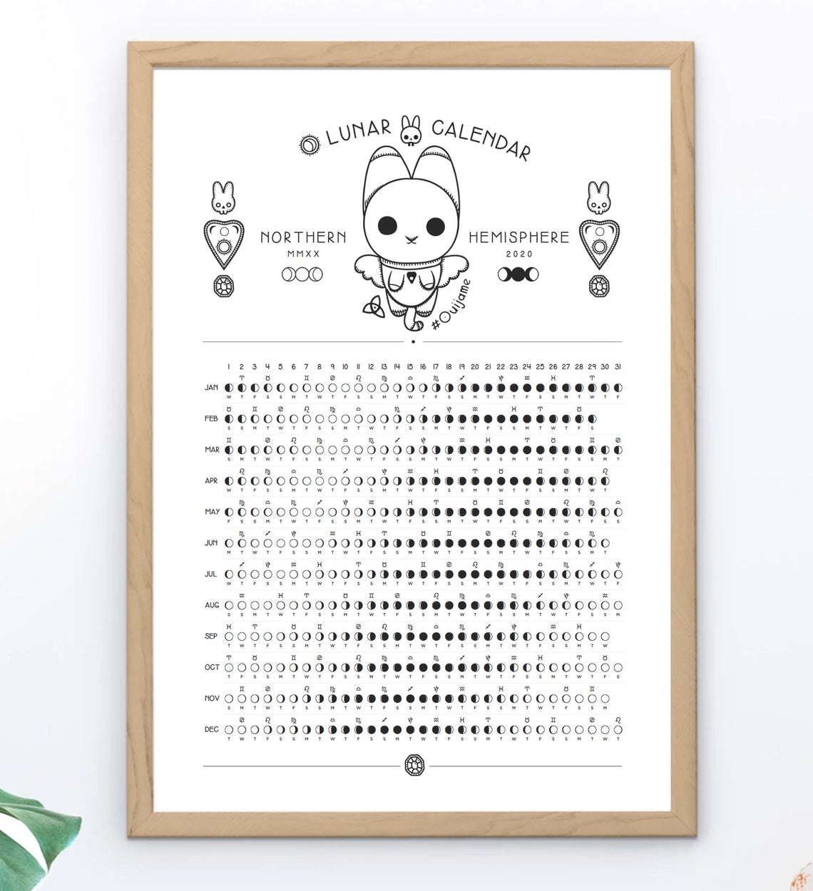 2020 & 2021 Printable Lunar Calendar