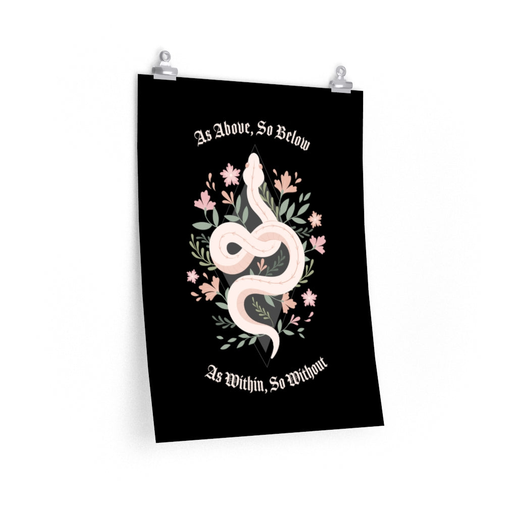 Witchy Snake Poster