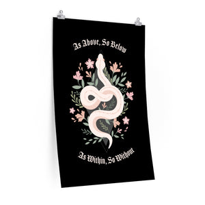 Witchy Snake Poster