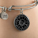 Personalized Natal Chart Bracelet - Black