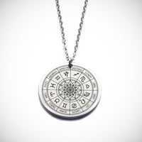 Zodiac Signs Wheel Necklace