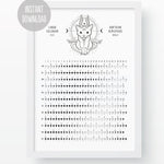 2021 Printable Lunar Calendar - Witchy Cat
