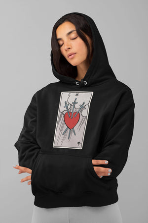 Tarot Card Three of Swords Hoodie