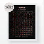 2021 Lunar Calendar Foil Print 8x10''