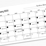2021 & 2022 Printable Lunar Calendar Monthly