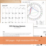 2021 Printable Astrology Ephemeris & Lunar Calendar