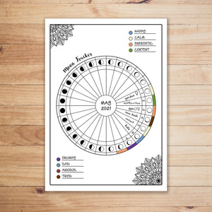 Moon Cycle & Mood Tracker Printable