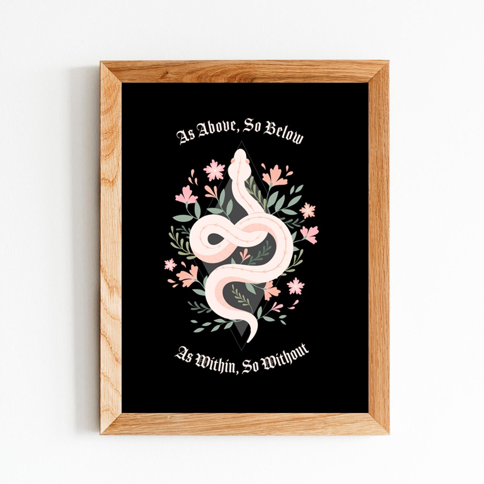 Witchy Snake Poster