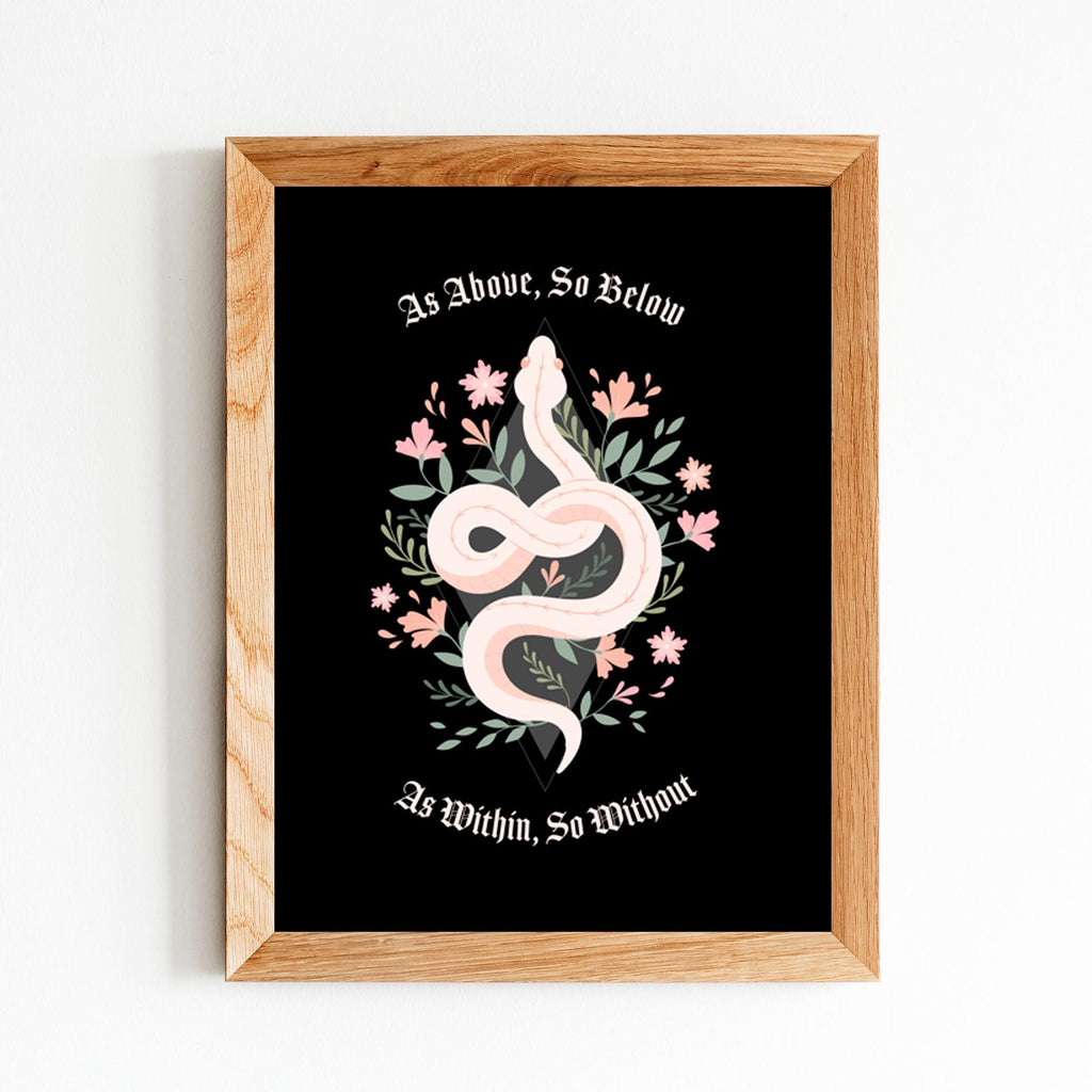 Witchy Snake Poster