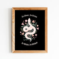 Witchy Snake Poster