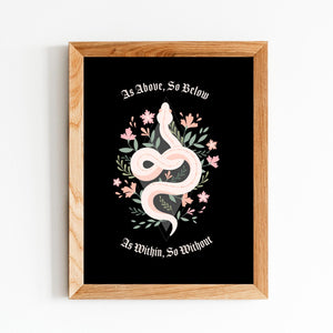 Witchy Snake Poster