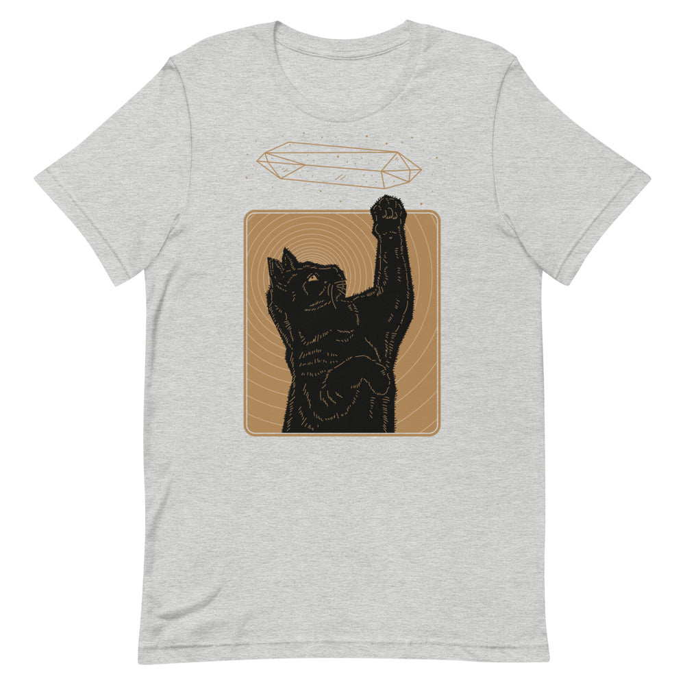 Crystal Cat Gold Unisex T-Shirt