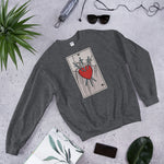 Tarot card Three of Swords Unisex Sweatshirt