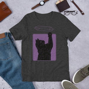 Crystal Cat Purple Unisex T-Shirt