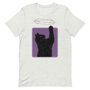 Crystal Cat Purple Unisex T-Shirt