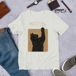 Crystal Cat Gold Unisex T-Shirt