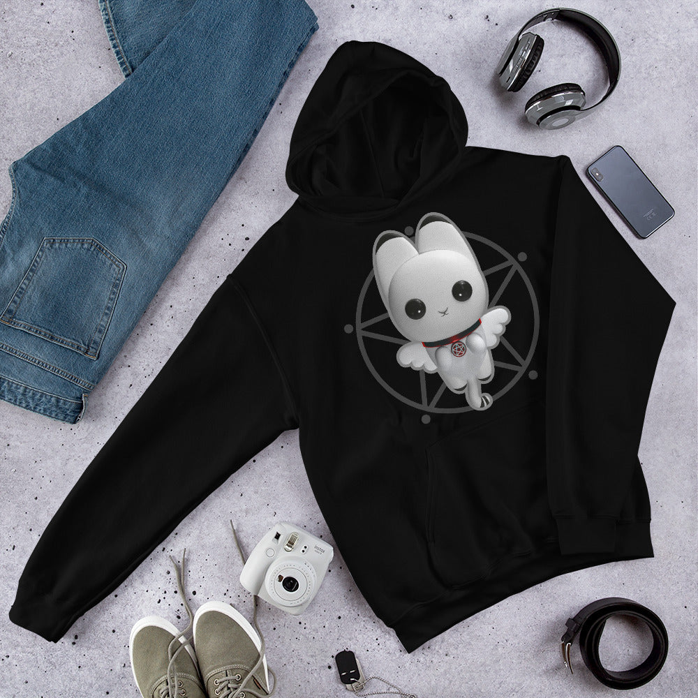 Ouija Me Kittie Pentacle Unisex Hoodie