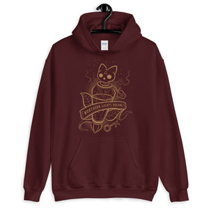Northern Lights Dreams Unisex Hoodie - Gold