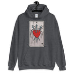 Tarot Card Three of Swords Hoodie