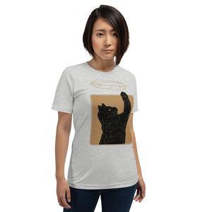 Crystal Cat Gold Unisex T-Shirt